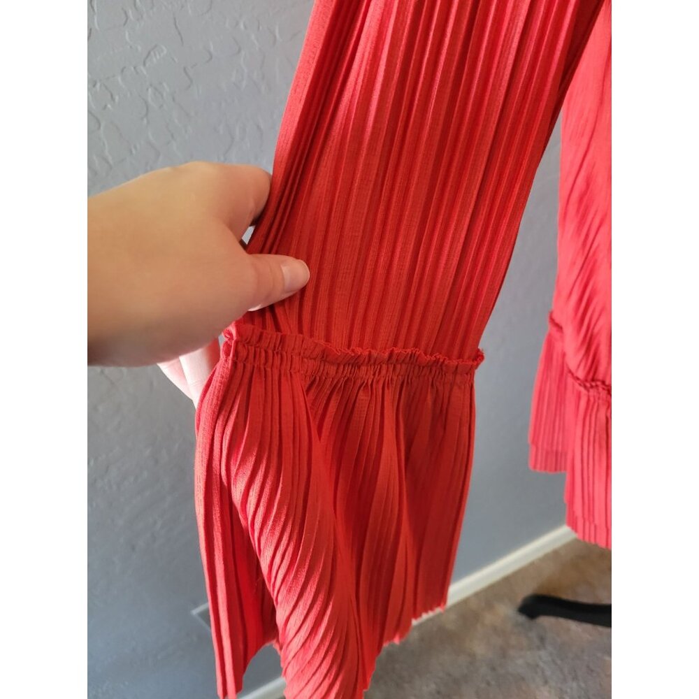 Free People Can't Help It pleated mini dress Size XS Bohemian Festival Colorful - Picture 5 of 11